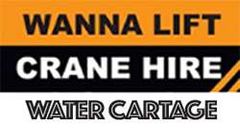 Wanna Lift Crane Hire–Water Cartage logo