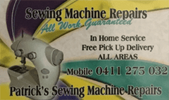 Patrick's Sewing Machine Repairs logo