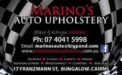 Marino's Auto Upholstery logo