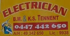Tennent B M & K S Electrical Contractor logo