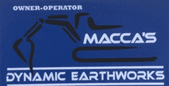 Macca's Dynamic Earthworks logo