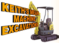 Keith's Mean Machine Excavations logo