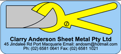 Clarry Anderson Sheet Metal Pty Ltd logo