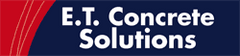E.T. Concrete Solutions logo