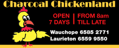 Charcoal Chickenland Wauchope logo
