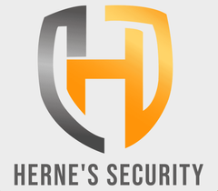 Herne's Security logo