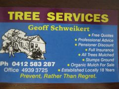 Geoff Schweikert Tree Services logo