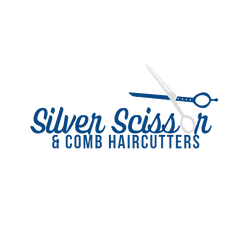 Silver Scissor & Comb logo