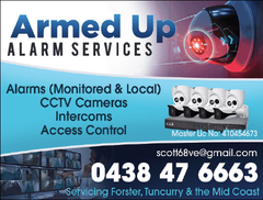 Armed Up Alarm Services logo