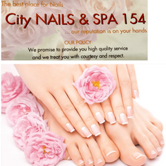 City Nails & Spa 154 logo