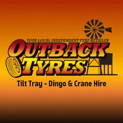Outback Tyres - Tilt Tray - Dingo & Crane Hire logo