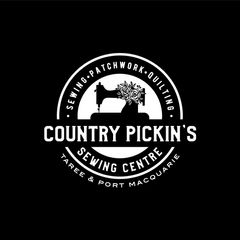 Country Pickin's Sewing Centre logo
