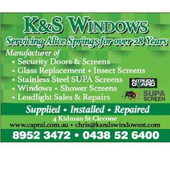 K & S Windows logo