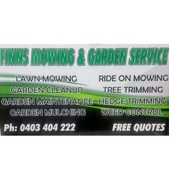 Finns Mowing & Garden Service logo