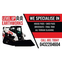 Level Up Earthworks logo