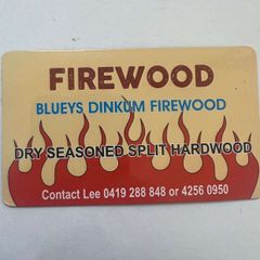 Bluey's Dinkum Firewood logo