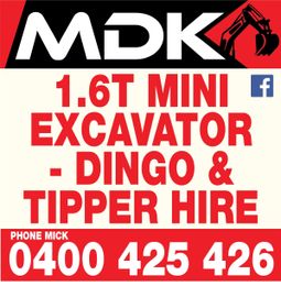 MDK Mini Excavator - Dingo & Tipper Hire gallery image 21