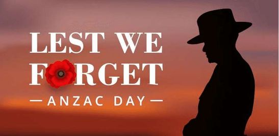 Closure for Anzac Day 