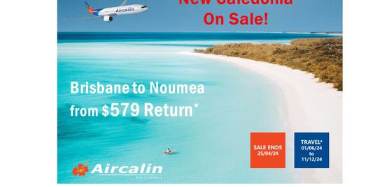 New Caledonia - Airfares on SALE TODAY!