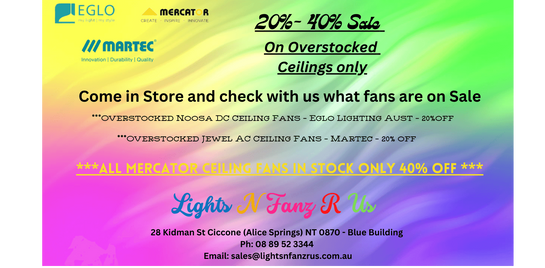 Sale on Overstocked Ceiling Fans