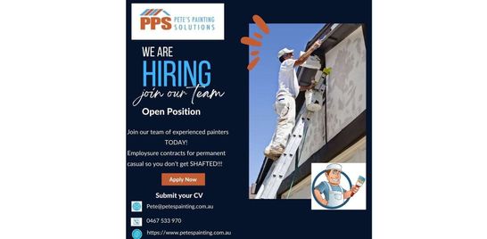 🔹 Job Opportunity: Experienced Painters Needed for Immediate Start 🔹