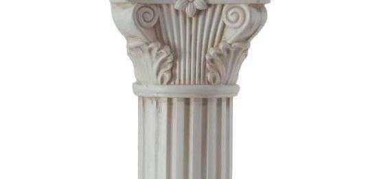  Medium White Ornate Pedestal Stand $140 - delivery available 