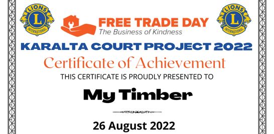 Free Trade Day Karalta Court Project 2022 Central Coast