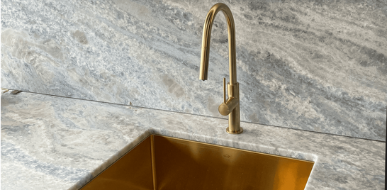  Gold tap-where on stone bench top