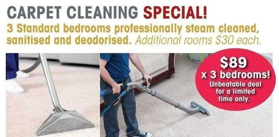 Carpet cleaning promotion deal