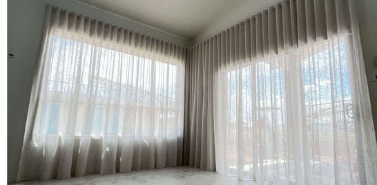 S-Fold curtains for that touch of class.