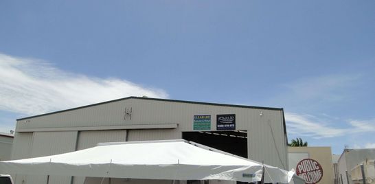 A Variety of awning types