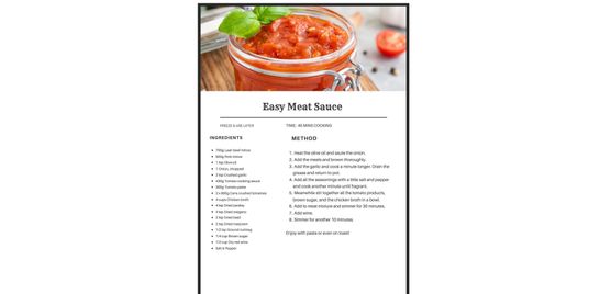 Meat Sauce - think pies, pasta and more!