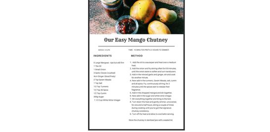 Ooo… Mango Chutney! 🥭 