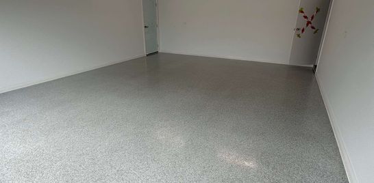 Epoxy floor, colour ash