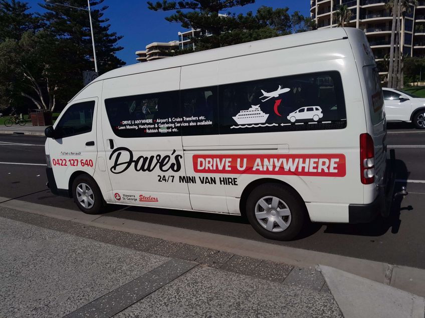 Dave's Drive U Anywhere 24/7 Mini Van Hire featured image