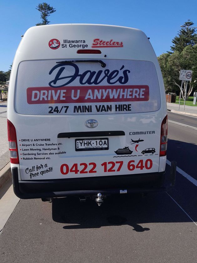 Dave's Drive U Anywhere 24/7 Mini Van Hire gallery image 1